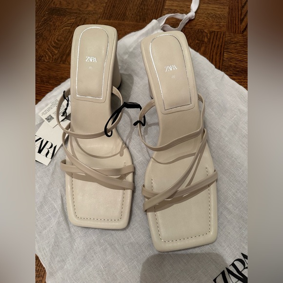 Zara new with tags white heels. - Picture 2 of 4